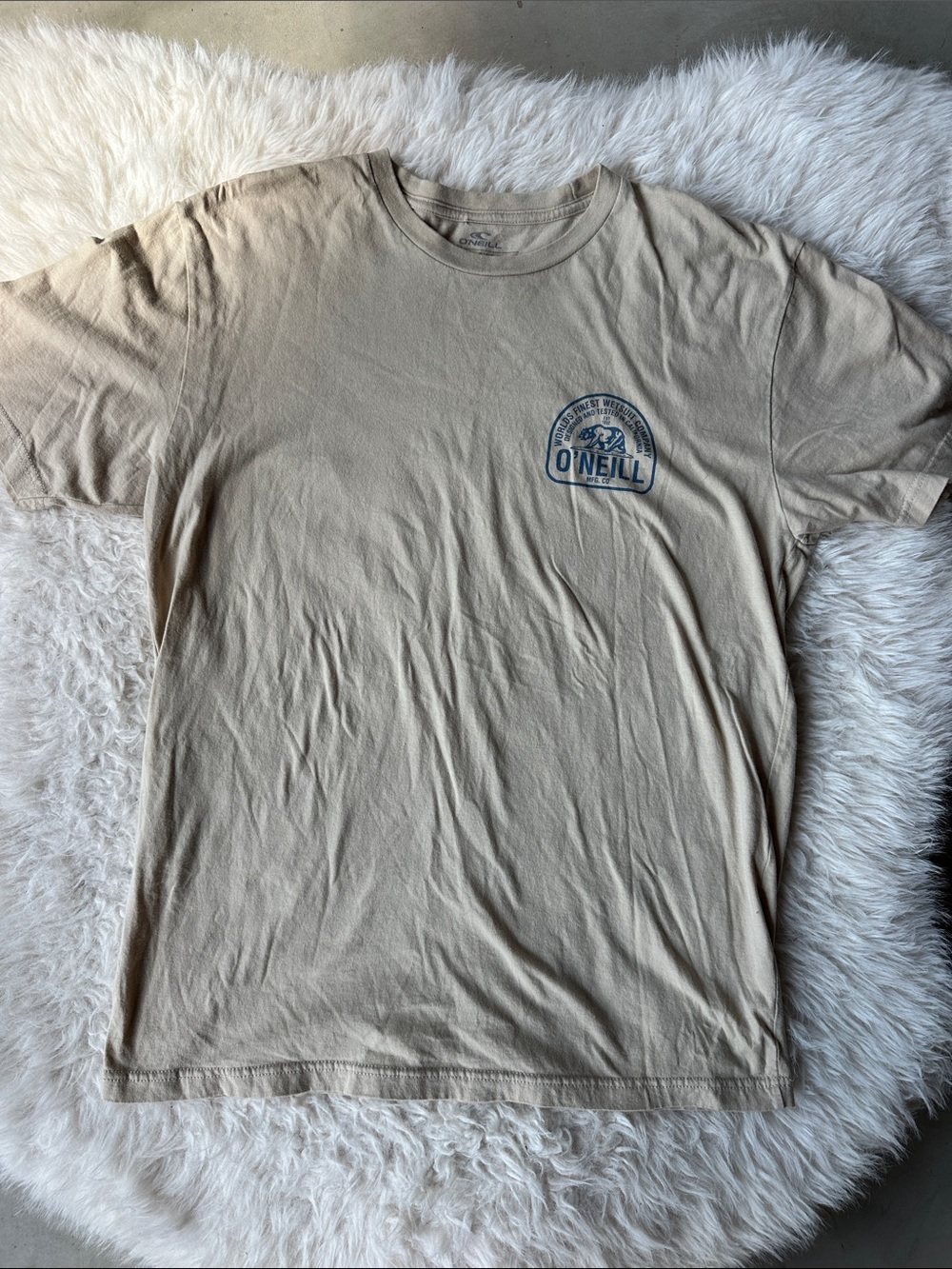O'Neill Men's Short Sleeve Logo T-Shirt in Beige